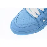 Louis Vuitton Trainer Blue Embossed Monogram