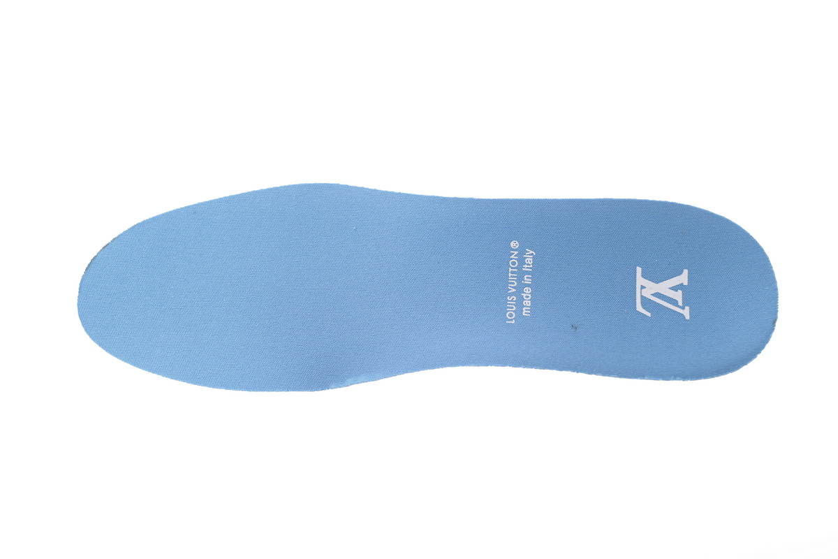 Zafa Wear Louis Vuitton Trainer Blue Embossed Monogram