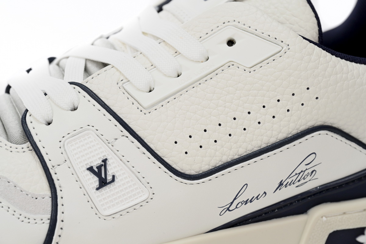 Zafa Wear Louis Vuitton Trainer Marine White