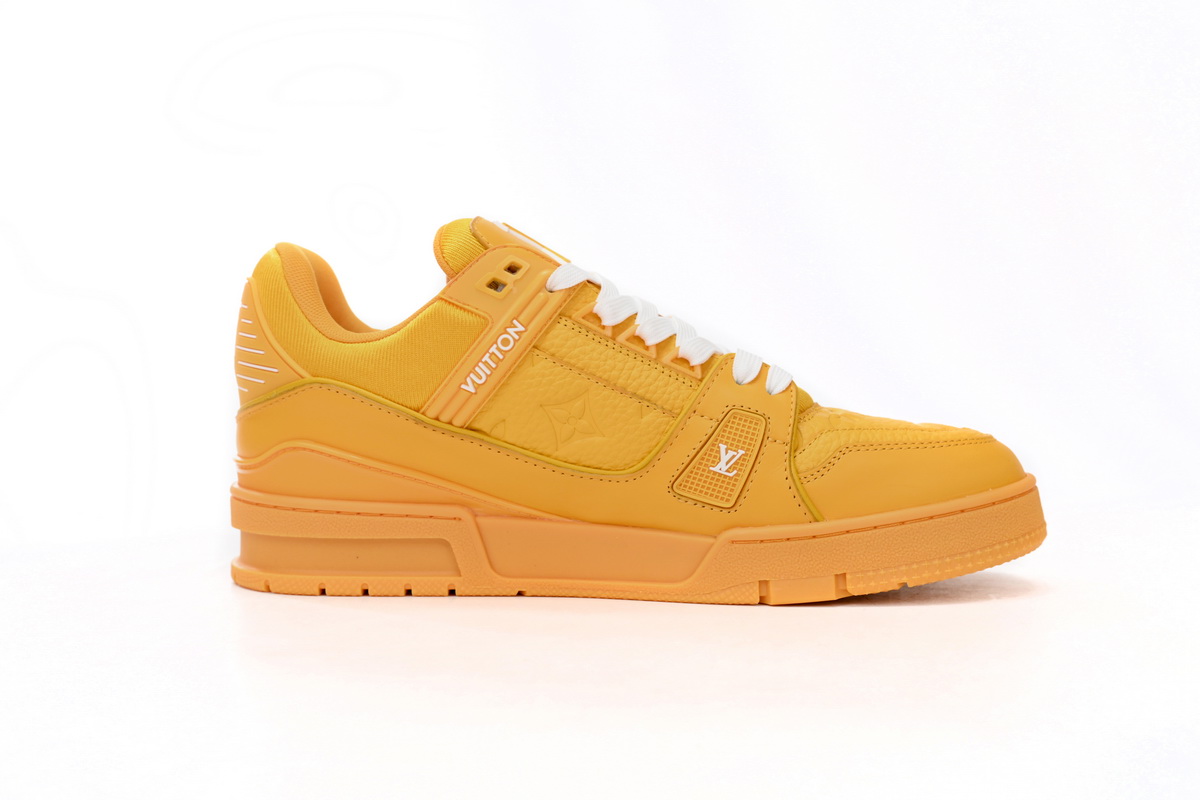 Zafa Wear Louis Vuitton Trainer Yellow Embossed Monogram