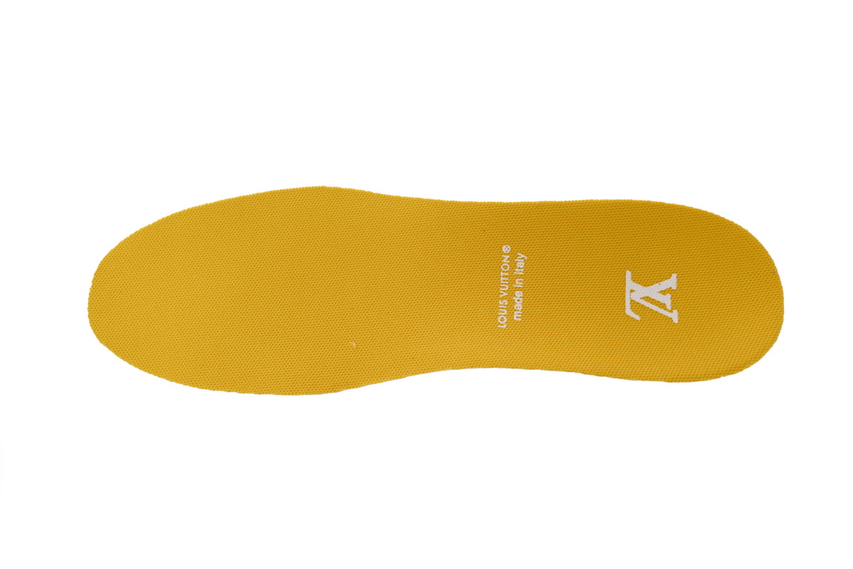 Zafa Wear Louis Vuitton Trainer Yellow Embossed Monogram