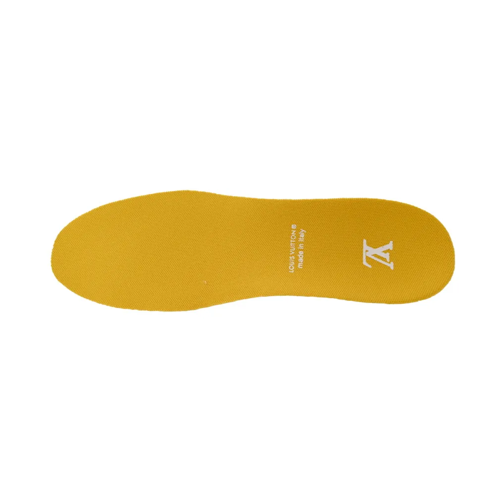 Zafa Wear Louis Vuitton Trainer Yellow Embossed Monogram