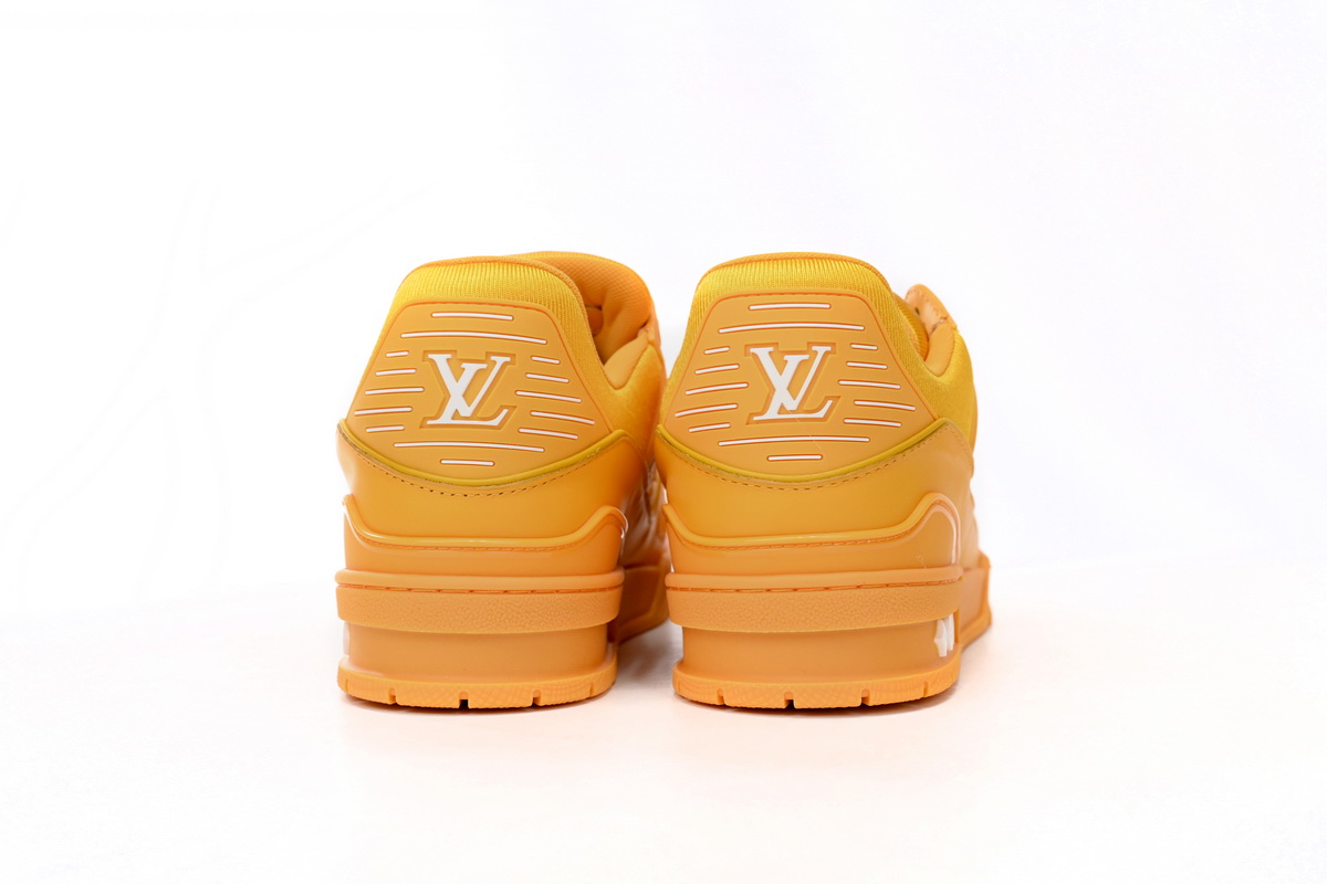 Zafa Wear Louis Vuitton Trainer Yellow Embossed Monogram