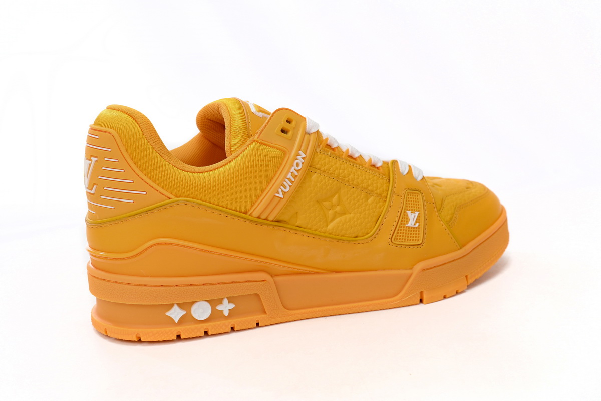 Zafa Wear Louis Vuitton Trainer Yellow Embossed Monogram