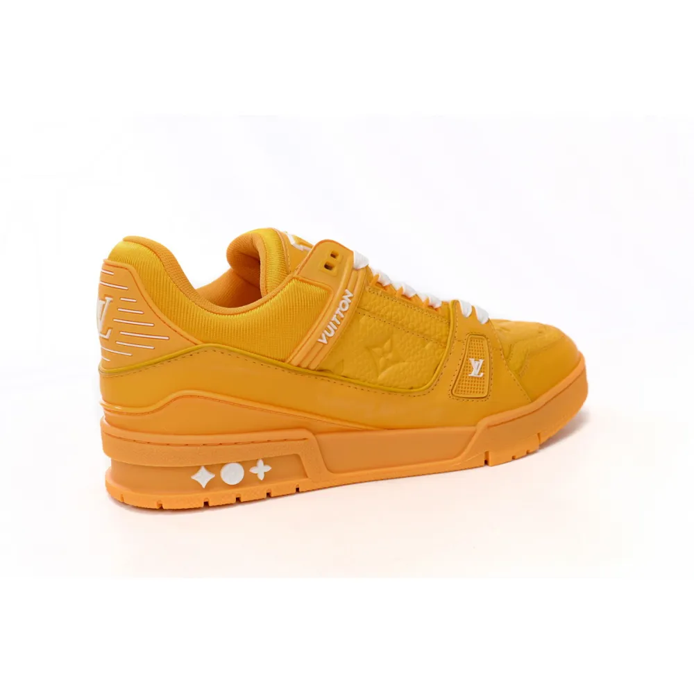 Louis Vuitton Trainer Yellow Embossed Monogram