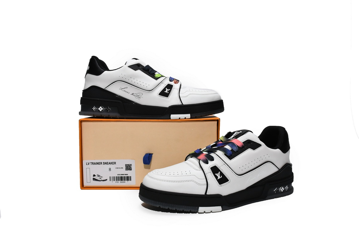 Zafa Wear Louis Vuitton LV Trainer Black White
