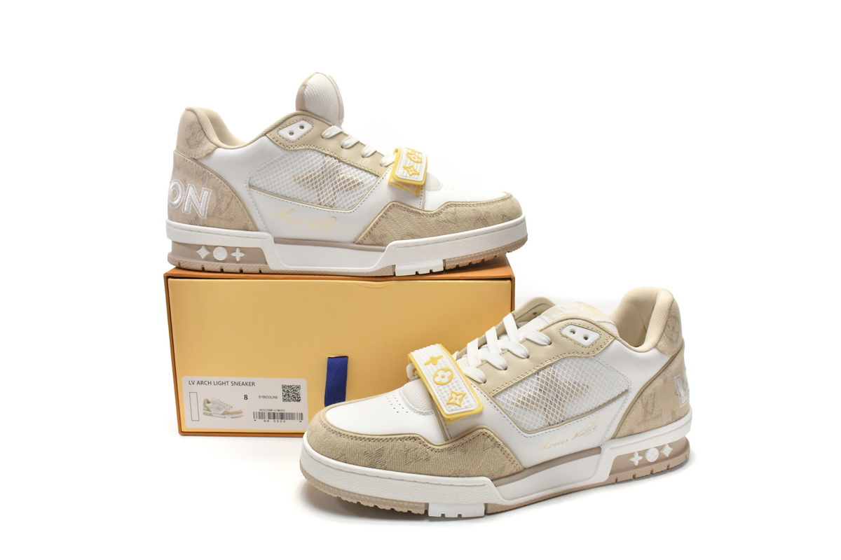 Zafa Wear Louis Vuitton Trainer Beige Cloth Cover