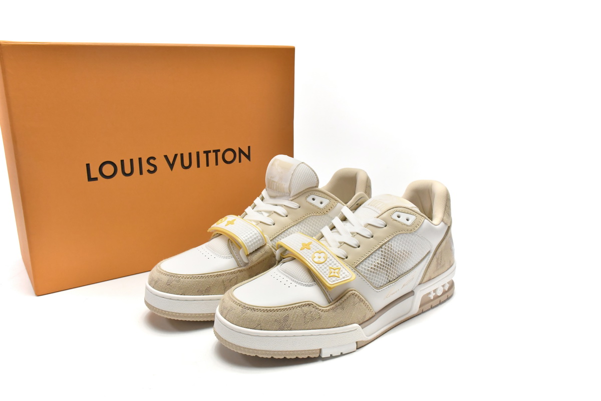 Zafa Wear Louis Vuitton Trainer Beige Cloth Cover