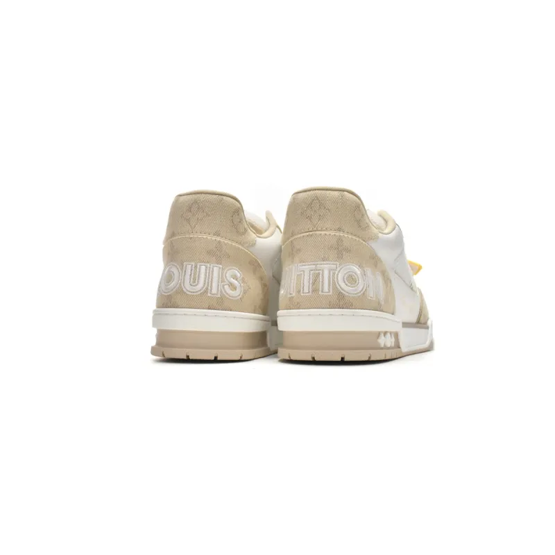 Louis Vuitton Trainer Beige Cloth Cover