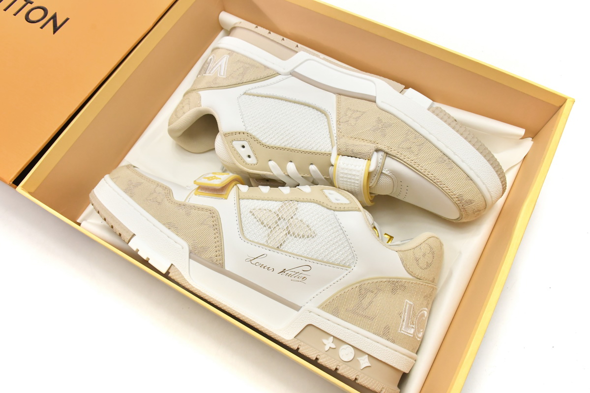 Zafa Wear Louis Vuitton Trainer Beige Cloth Cover