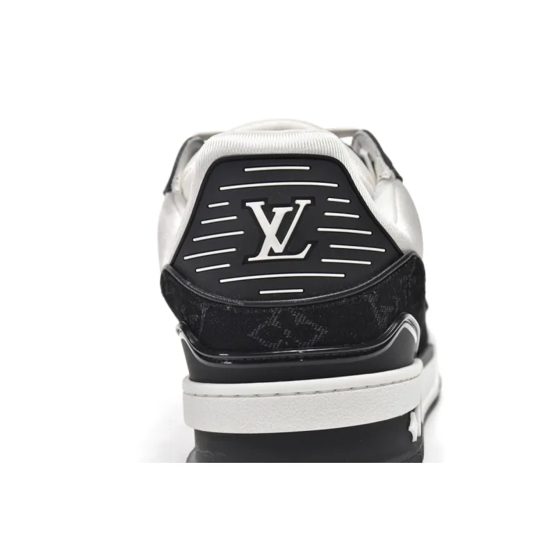 Zafa Wear  Louis Vuitton Trainer Black And White Cloth Cover