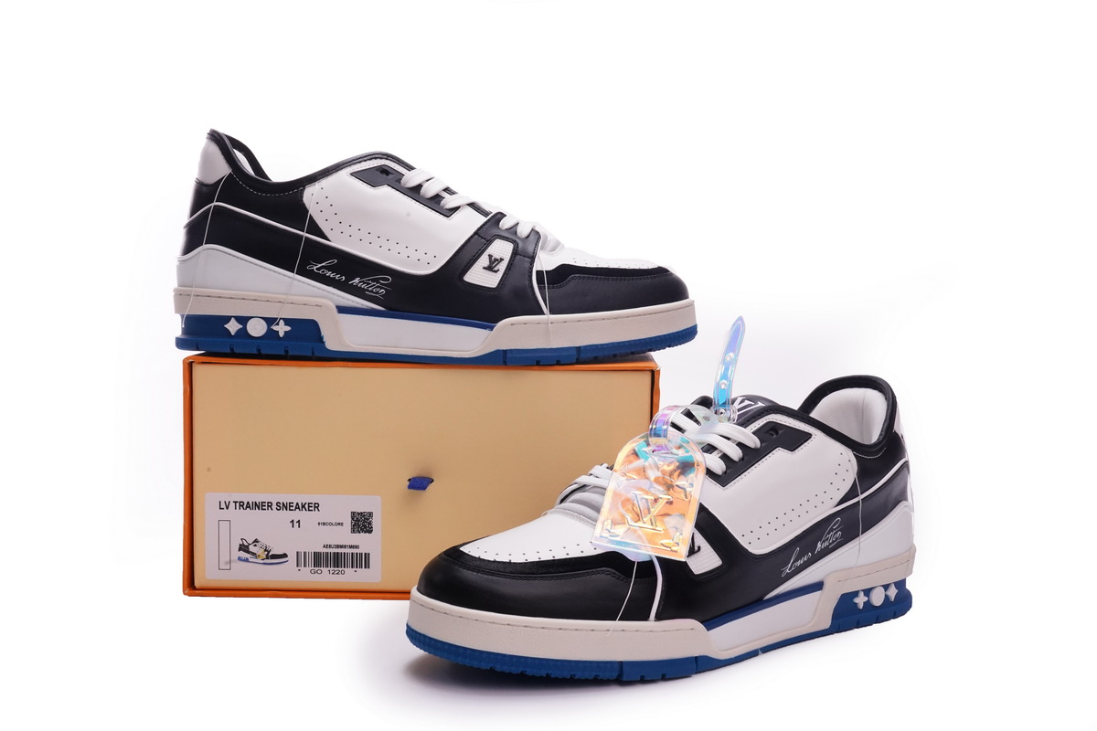 Zafa Wear Louis Vuitton Trainer Black Blue