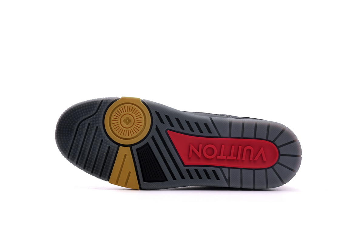 Zafa Wear Louis Vuitton Trainer Black Litchi Pattern