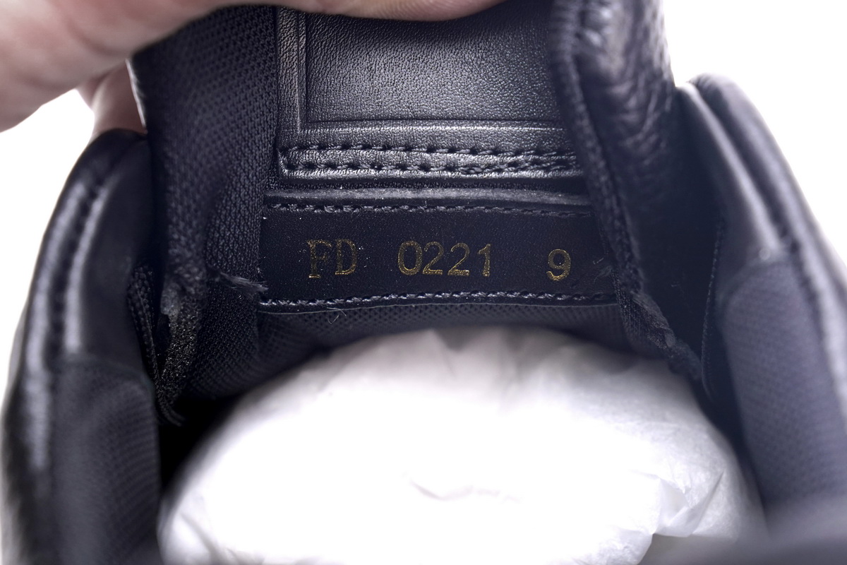 Zafa Wear Louis Vuitton Trainer Black Litchi Pattern