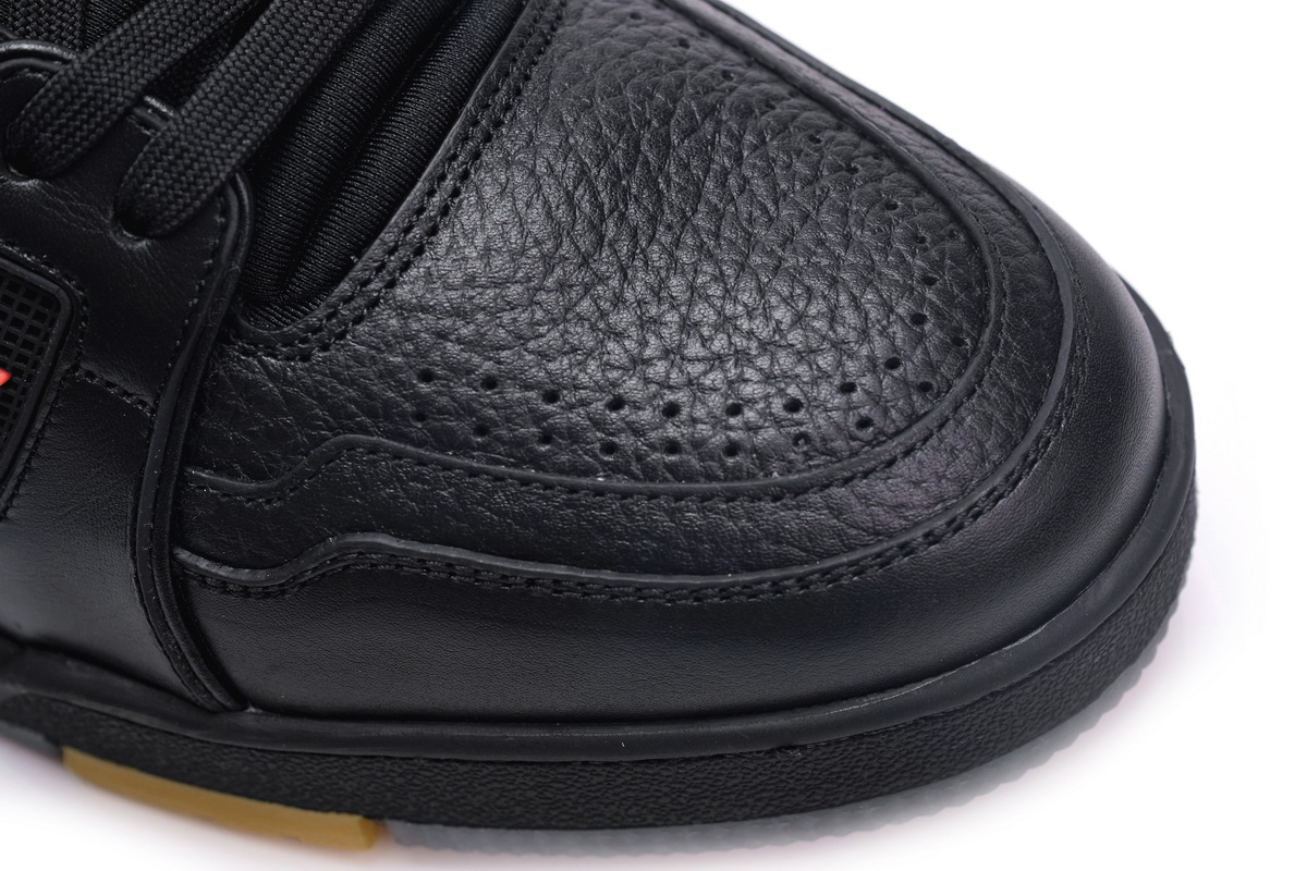 Zafa Wear Louis Vuitton Trainer Black Litchi Pattern