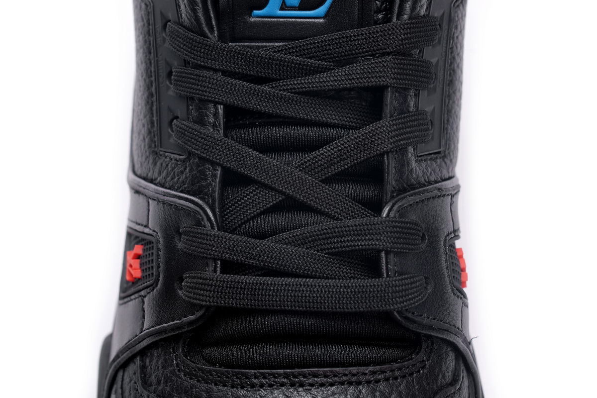 Zafa Wear Louis Vuitton Trainer Black Litchi Pattern