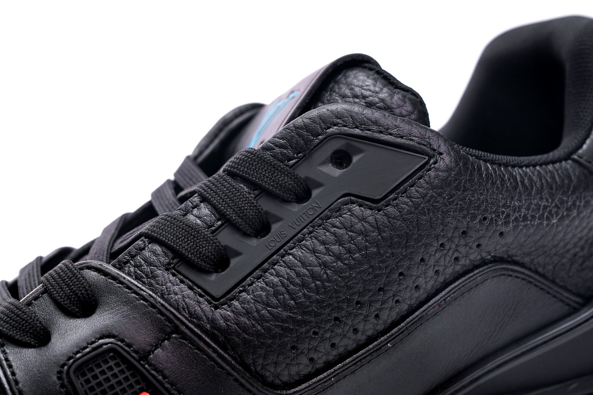 Zafa Wear Louis Vuitton Trainer Black Litchi Pattern