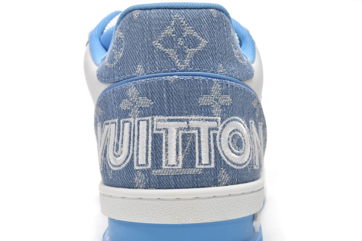 Zafa Wear Louis Vuitton Trainer Blue Cloth Surface