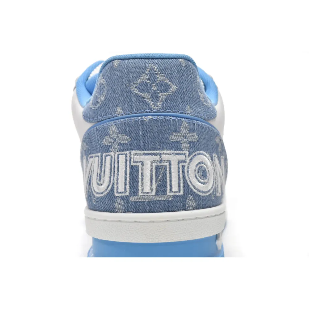 Zafa Wear Louis Vuitton Trainer Blue Cloth Surface