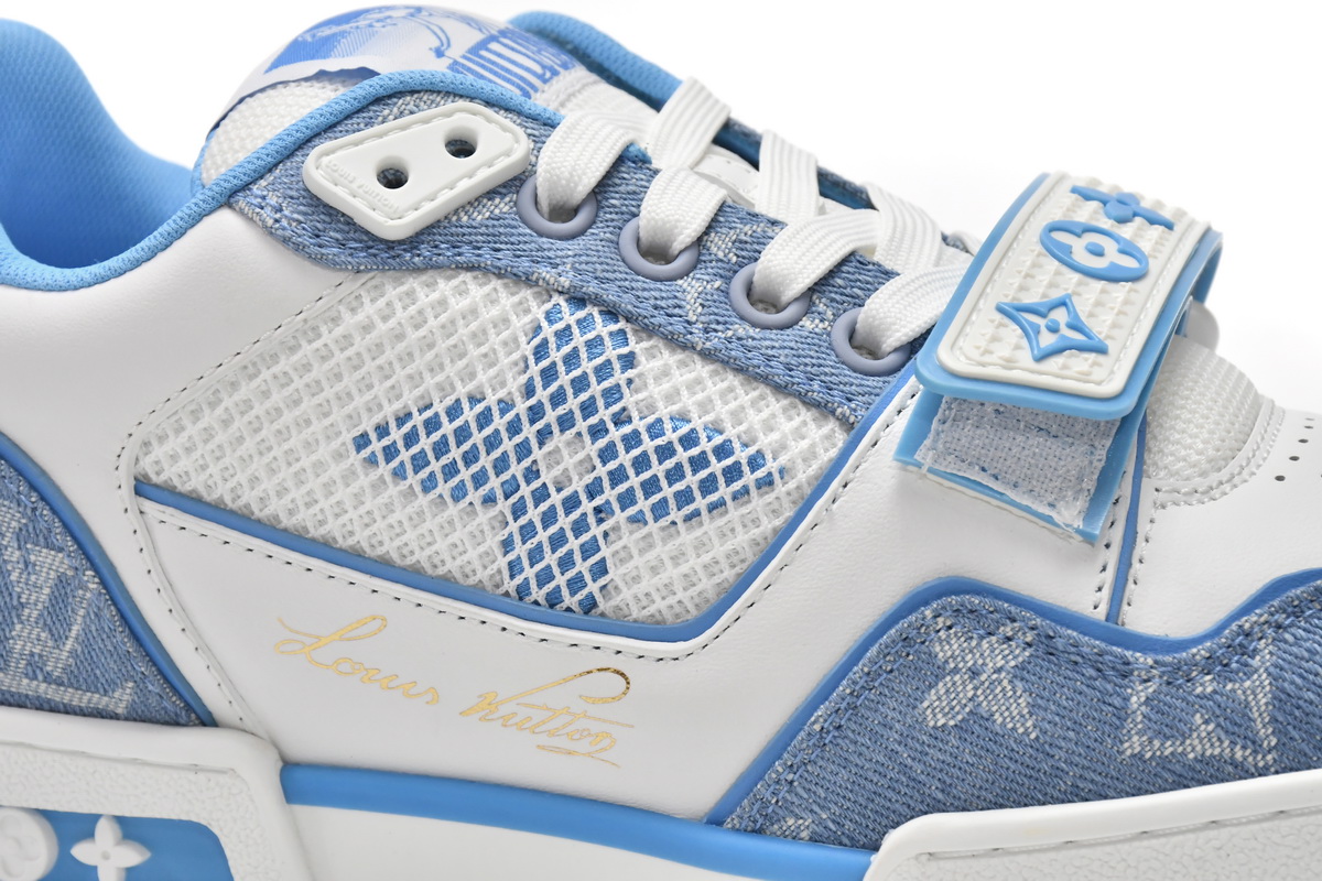 Zafa Wear Louis Vuitton Trainer Blue Cloth Surface