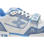 Zafa Wear Louis Vuitton Trainer Blue Cloth Surface