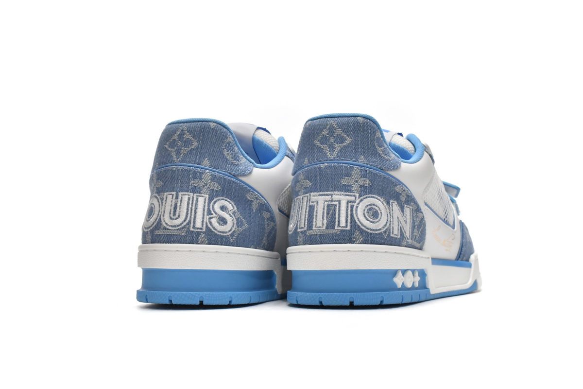 Zafa Wear Louis Vuitton Trainer Blue Cloth Surface