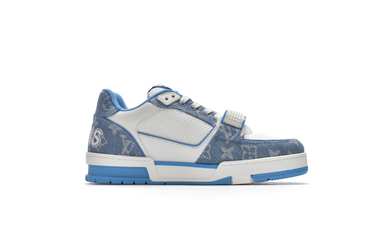 Zafa Wear Louis Vuitton Trainer Blue Cloth Surface