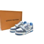 Zafa Wear Louis Vuitton Trainer Blue Cloth Surface