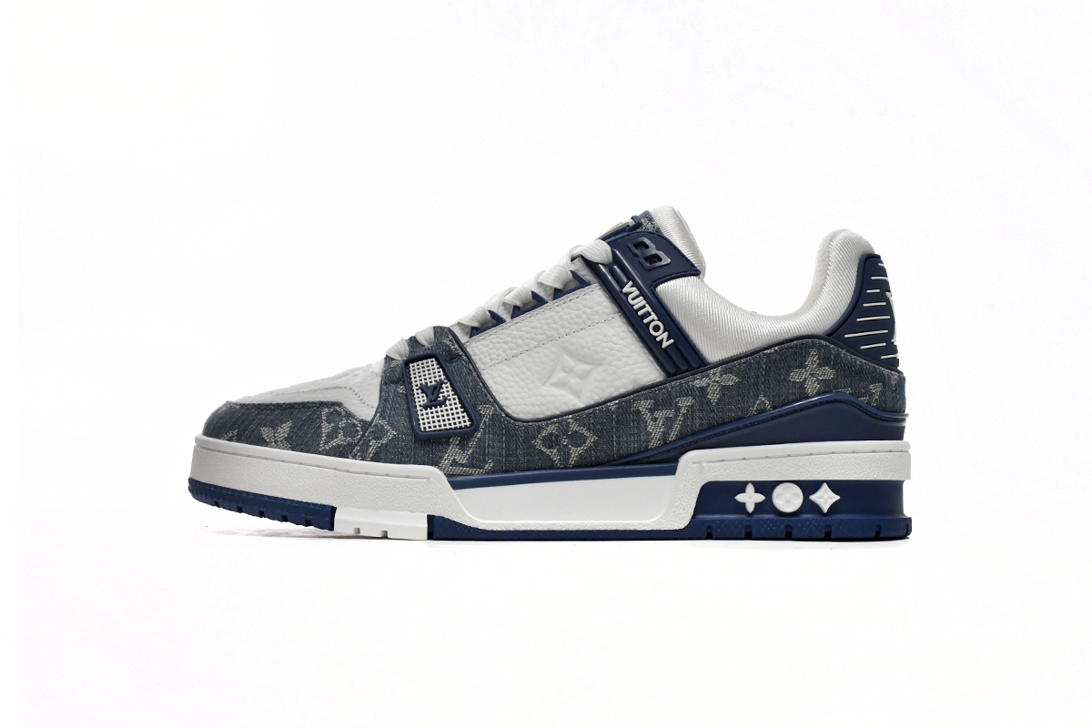  Louis Vuitton Trainer Cowboy Blue FD0291