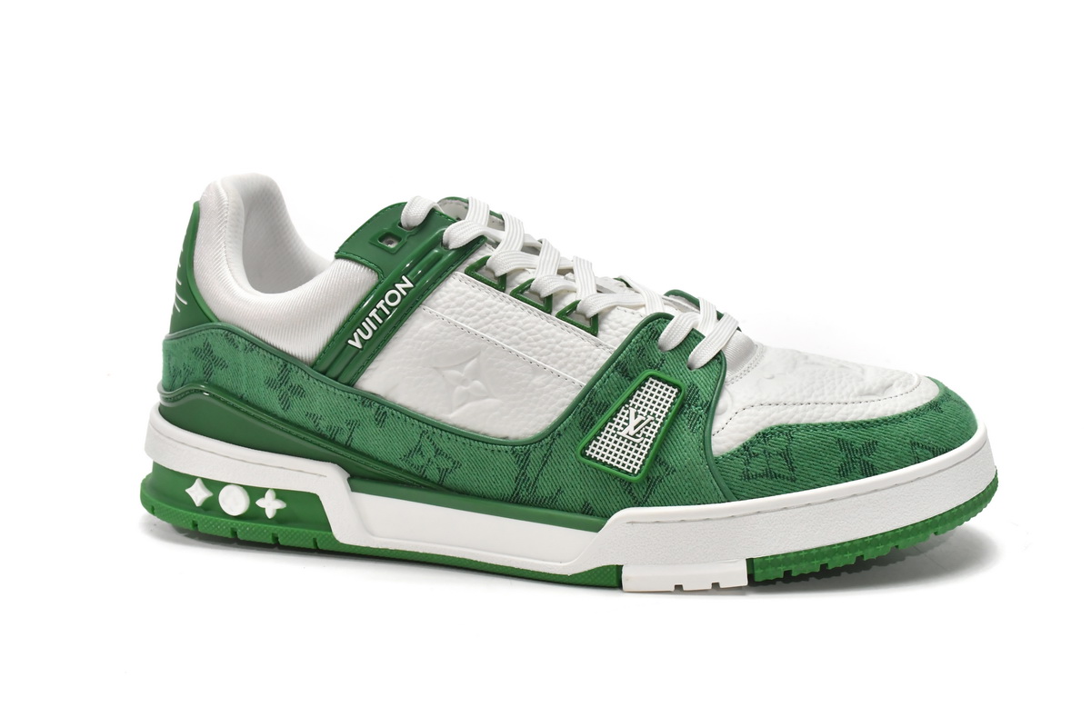 Zafa Wear Louis Vuitton Trainer Green Cloth Surface