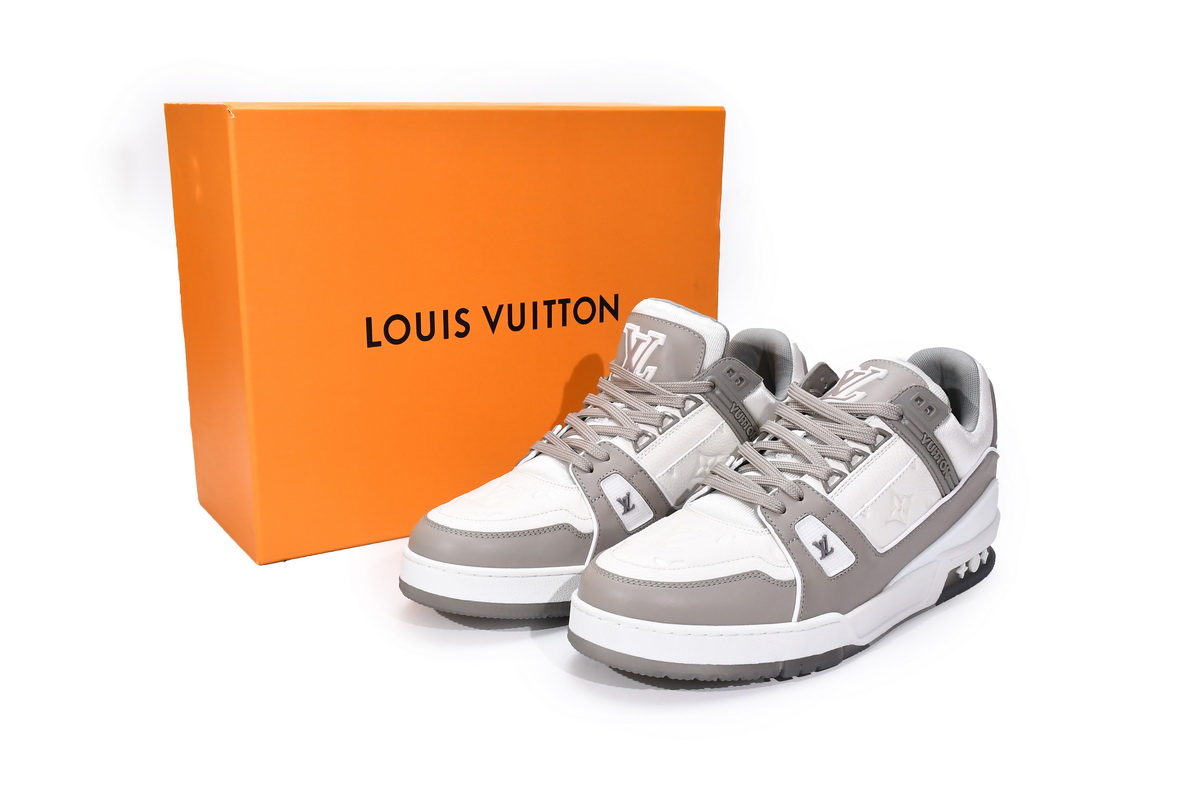Zafa Wear Louis Vuitton Trainer Grey White