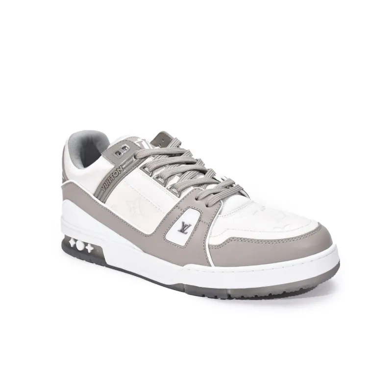 Zafa Wear Louis Vuitton Trainer Grey White