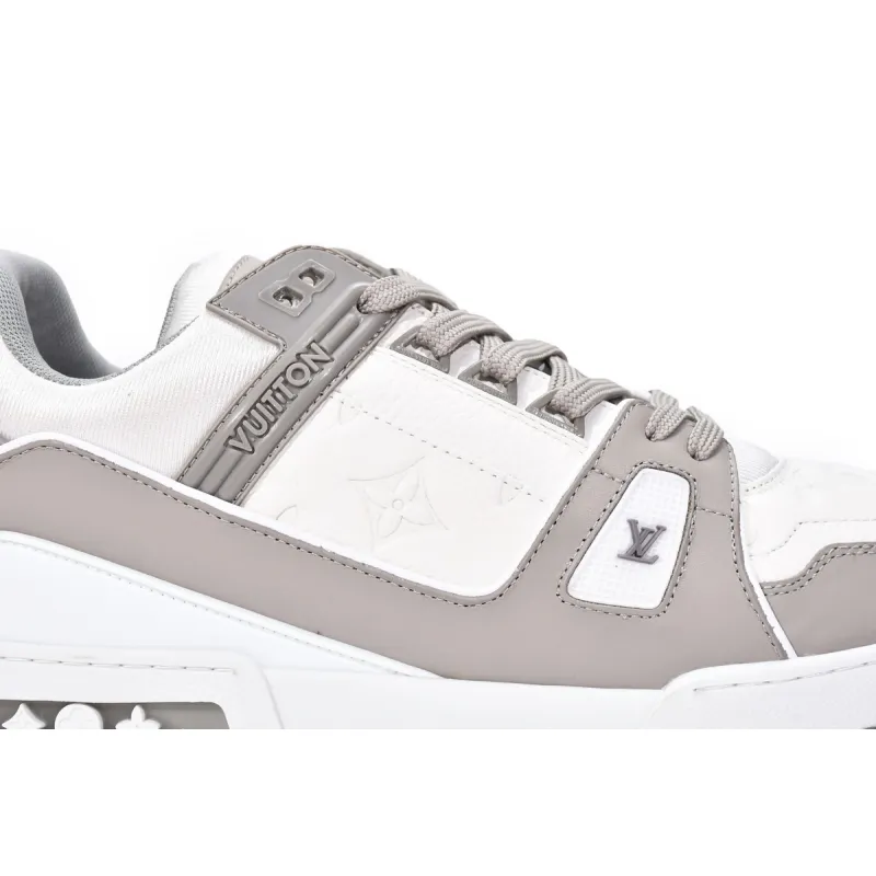 Zafa Wear Louis Vuitton Trainer Grey White