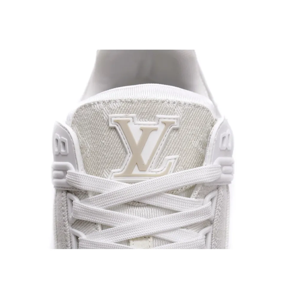 Louis Vuitton Trainer White Denim