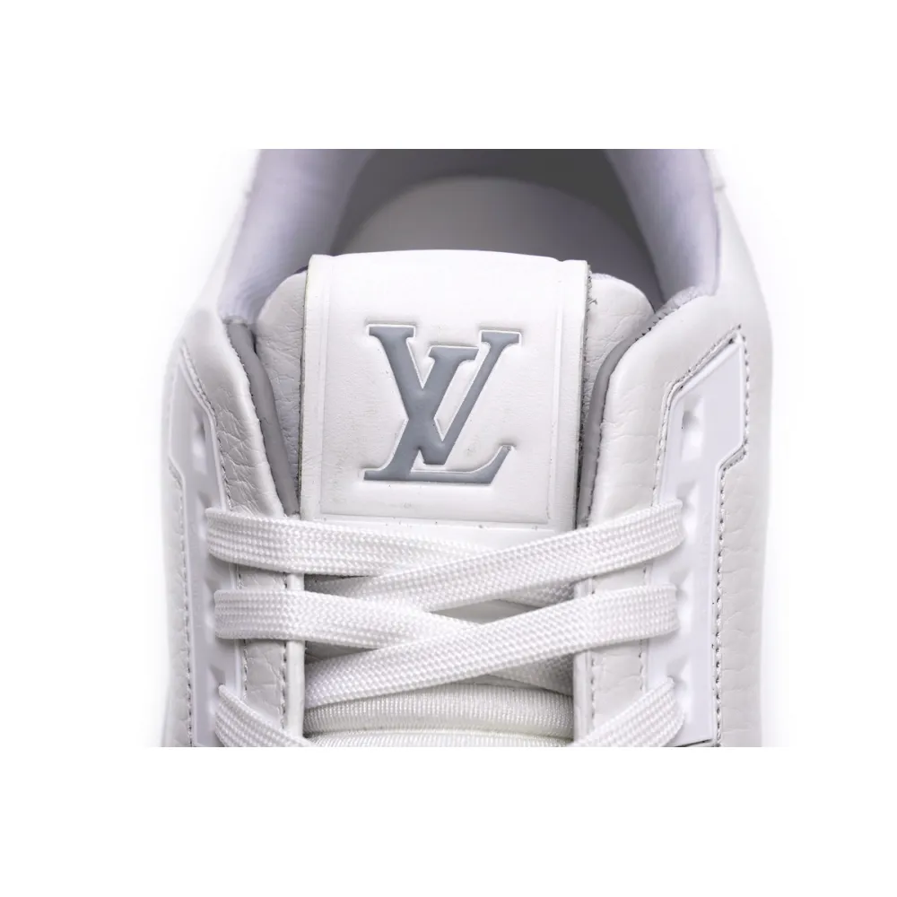 Zafa Wear Louis Vuitton Trainer White Litchi Pattern