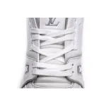 Louis Vuitton Trainer White Litchi Pattern