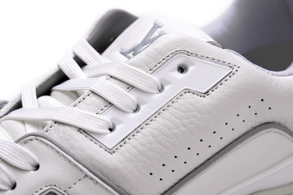Zafa Wear Louis Vuitton Trainer White Litchi Pattern