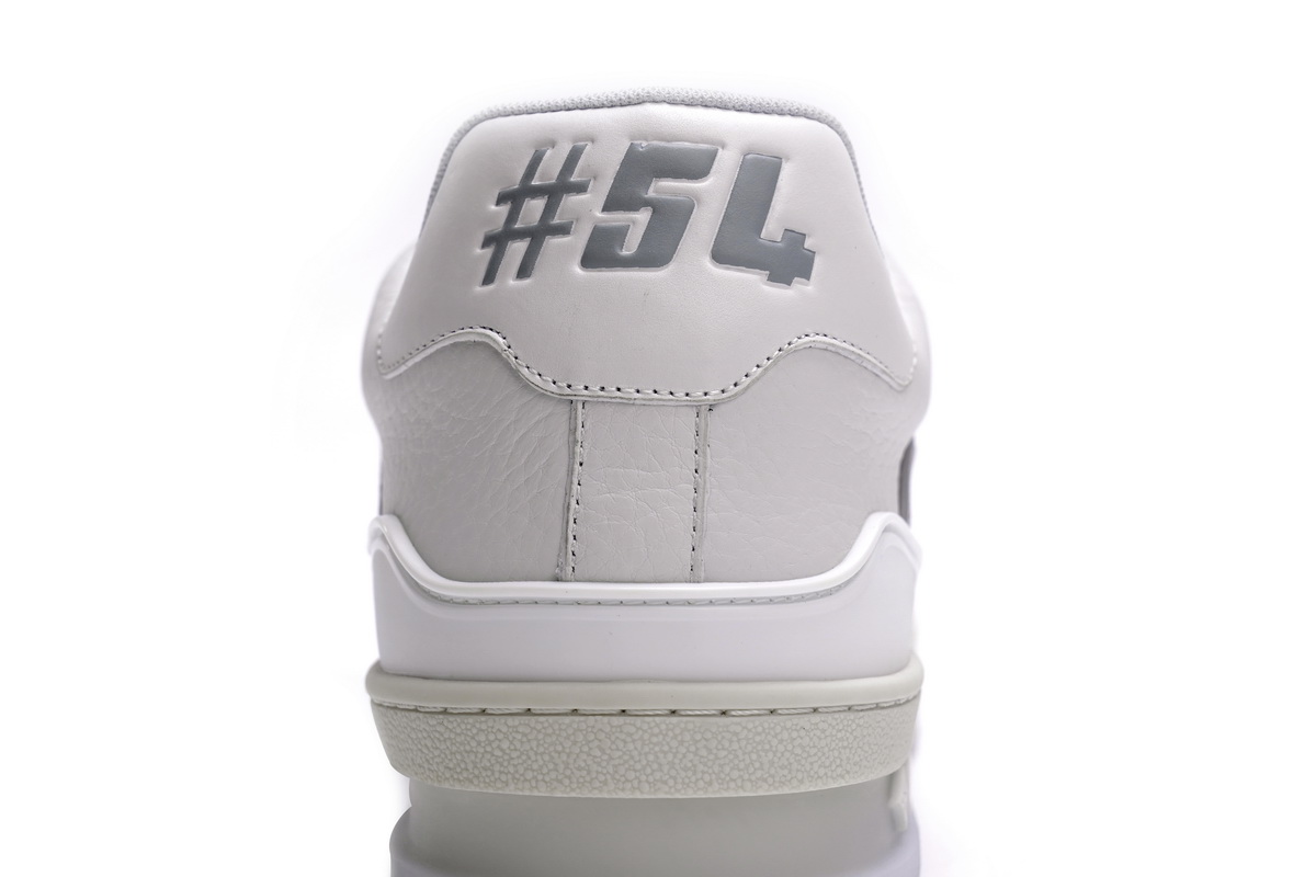 Zafa Wear Louis Vuitton Trainer White Litchi Pattern