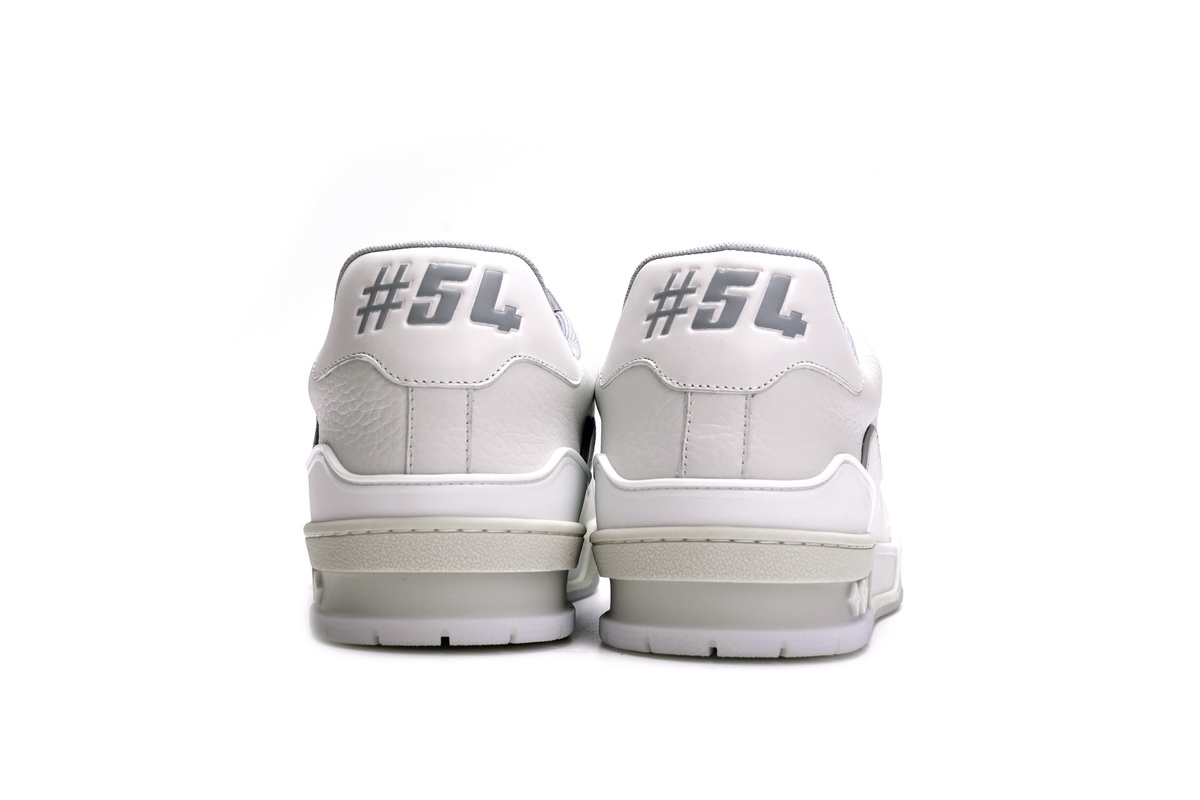 Zafa Wear Louis Vuitton Trainer White Litchi Pattern