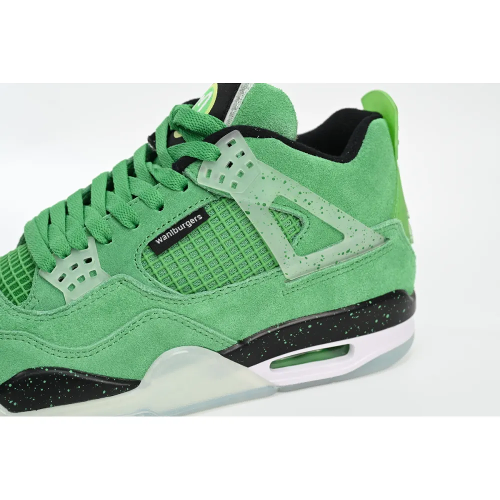Pkgod Air Jordan 4 Retro Emerald Green Black