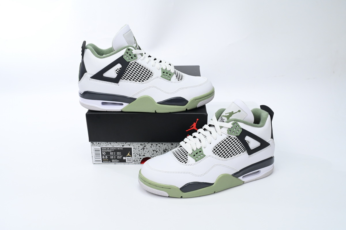 Pkgod Jordan 4 Retro Seafoam 