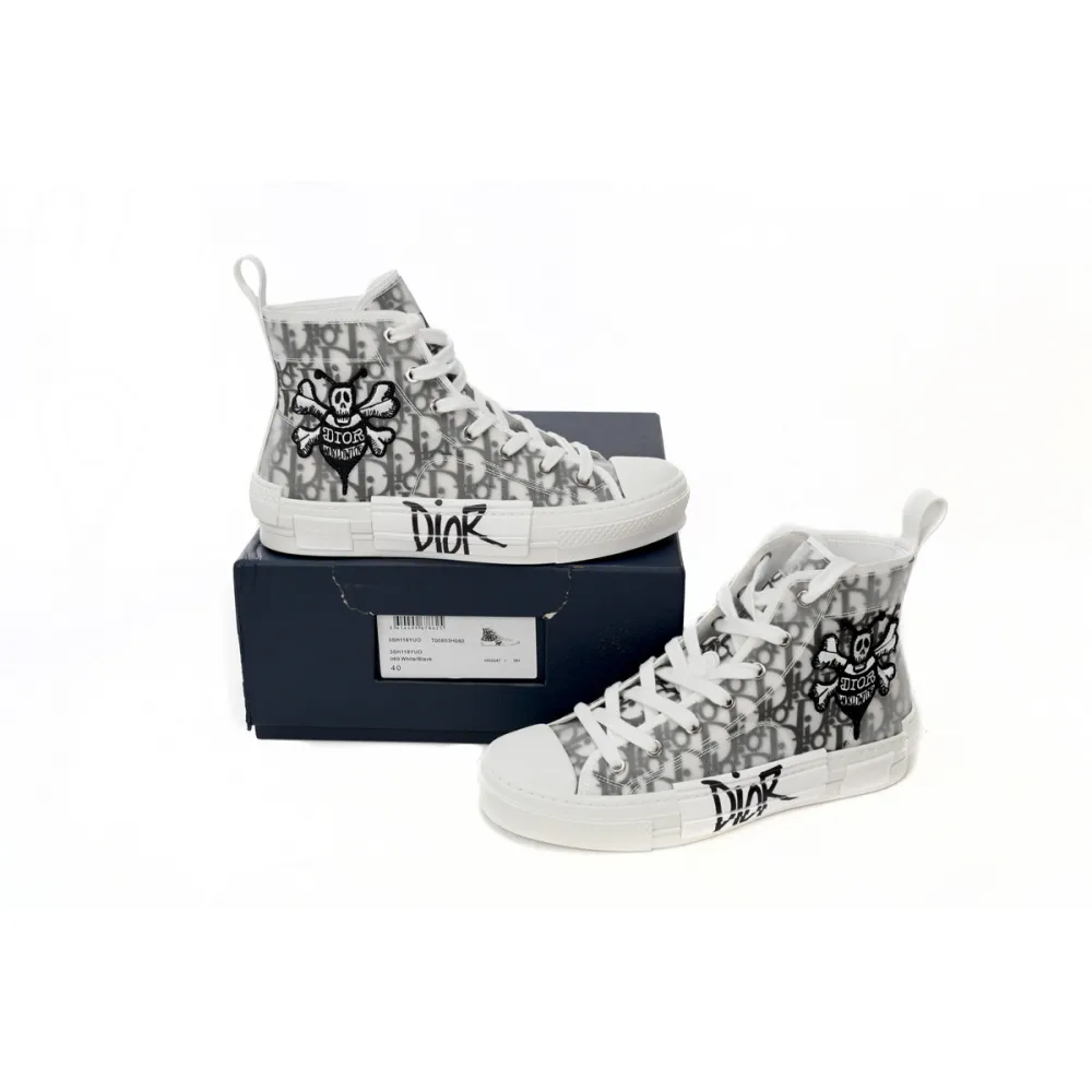 Zafa Wear Dior And Shawn B23 High Top Bee Embroidery