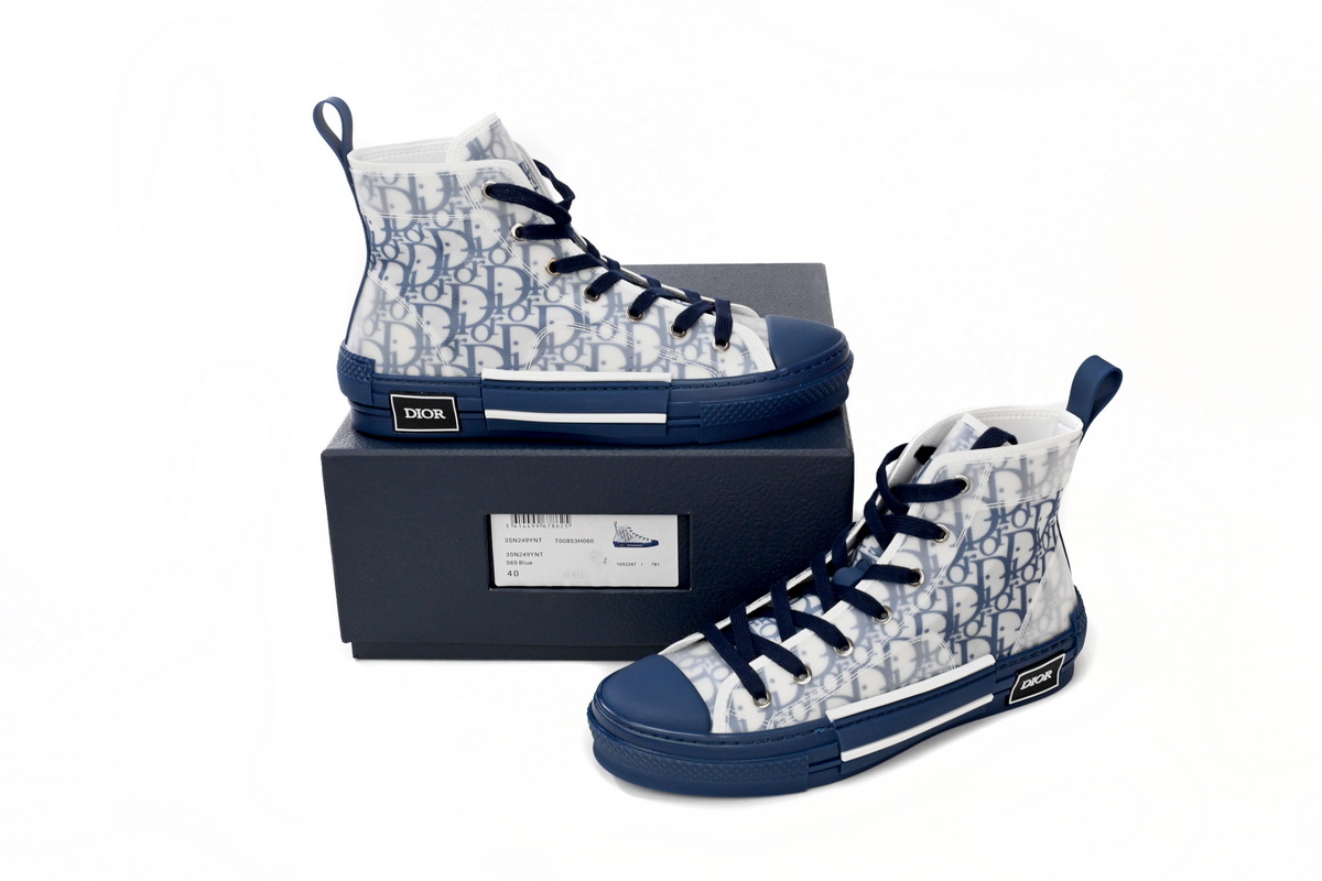 Dior B23 High Top Blue Oblique