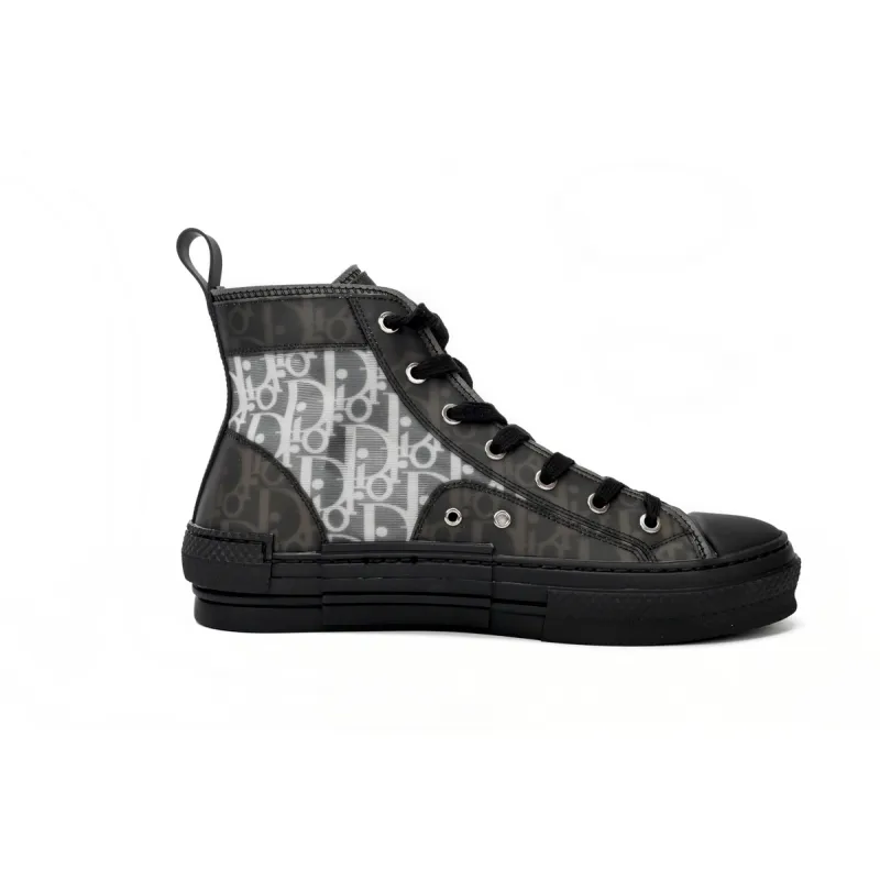 Dior B23 High Top Canvas Oblique Black