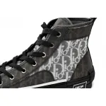 Dior B23 High Top Canvas Oblique Black