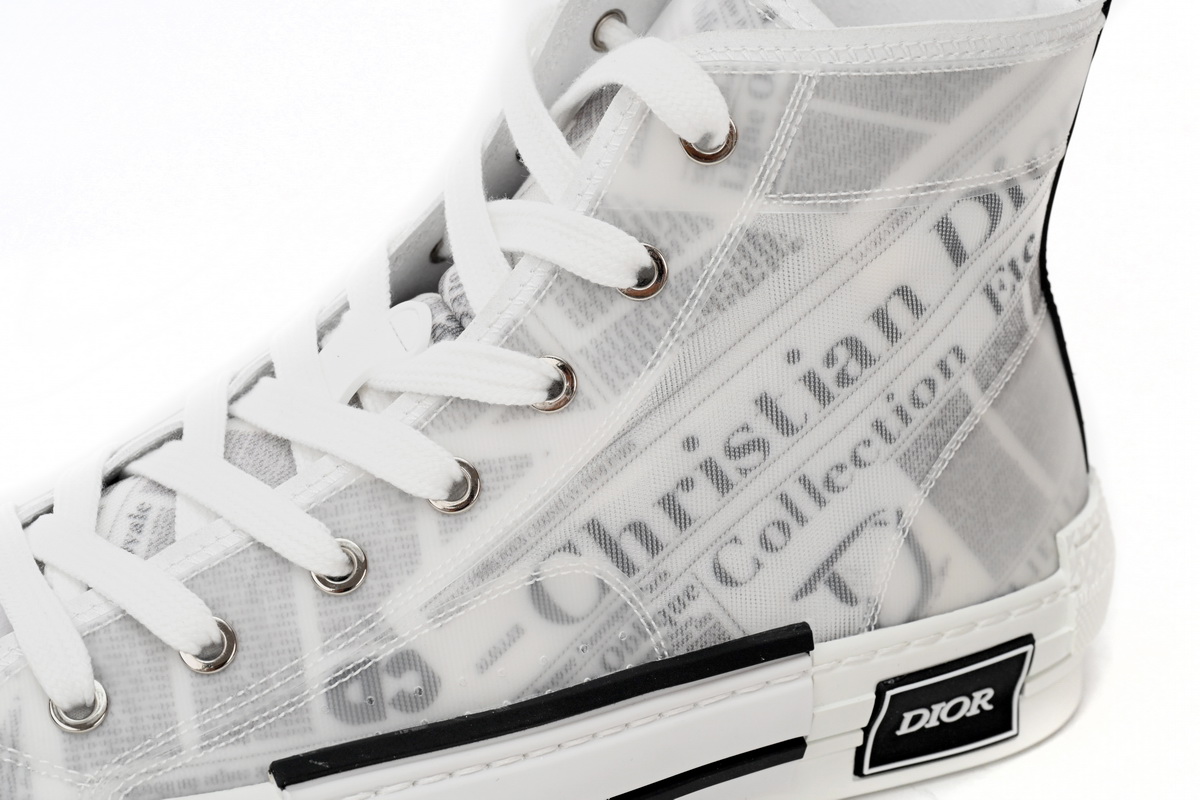 dior b23 high top daniel arsham newspaper