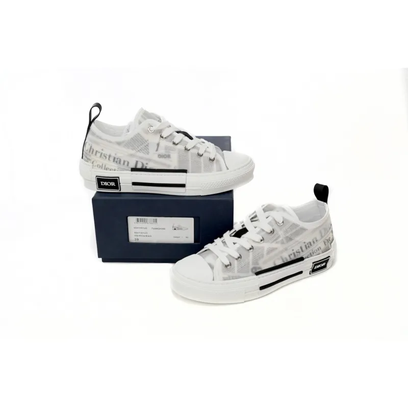 Dior B23 Low Top Daniel Asham Newspaper