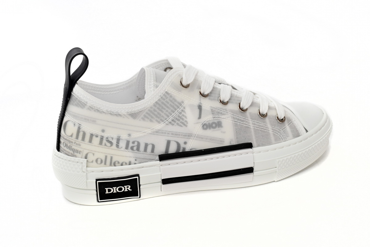 Dior B23 Low Top Daniel Asham Newspaper