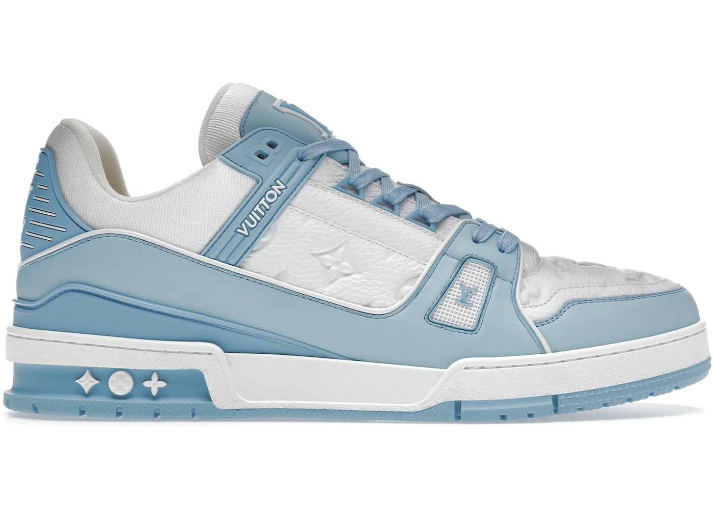 Louis Vuitton Trainer Low White Sky Blue 1AA6X4