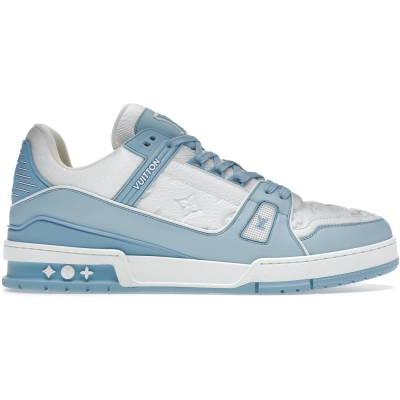 Louis Vuitton Trainer Low White Sky Blue 01
